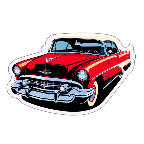 Retro Bil Sticker