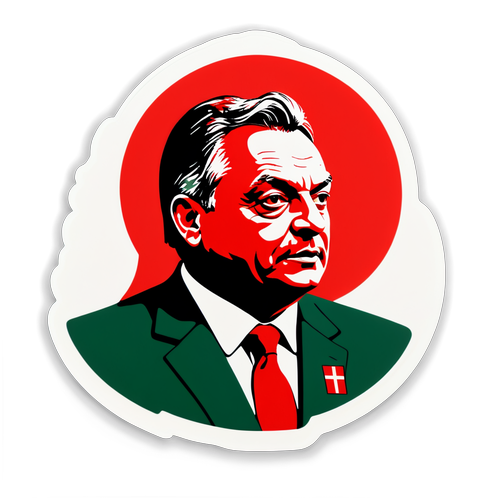 Orbán Balázs sziluettje az 56-os forradalom szimbólumaival