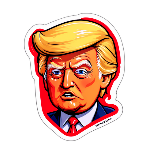 डोनाल्ड ट्रम्प का कार्टूनSticker