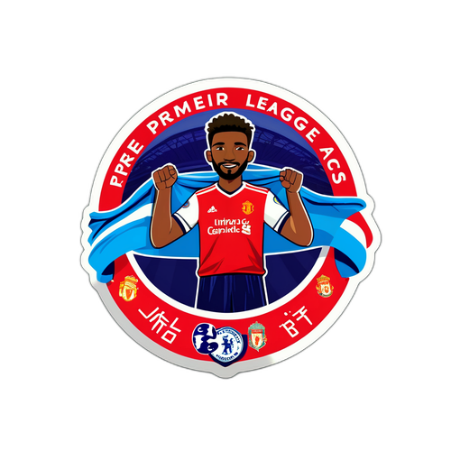 Sticker som feirer Premier League-fans