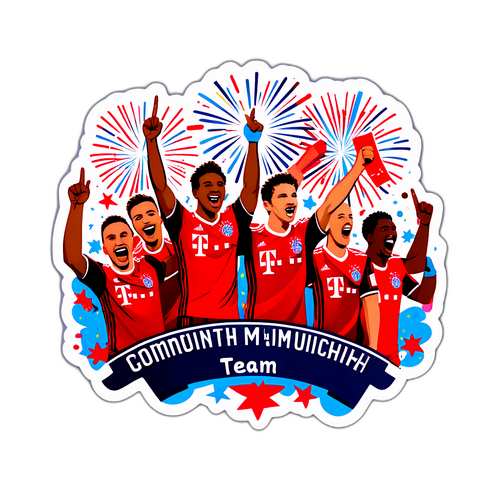 מדבקת מנצחים של קבוצת באיירן מינכן