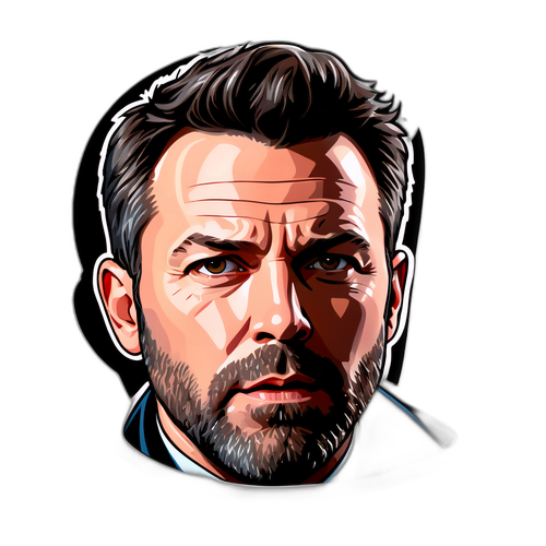 Autocollant de Ben Affleck en pleine performance
