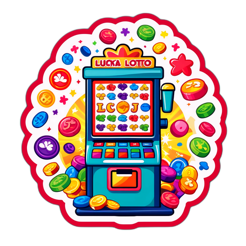 Makulay na Sticker ng Mega Lotto