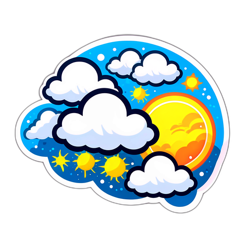 סטיקר מזג אוויר מהנה עבור 'אל-טק'ס ג'ד'an'