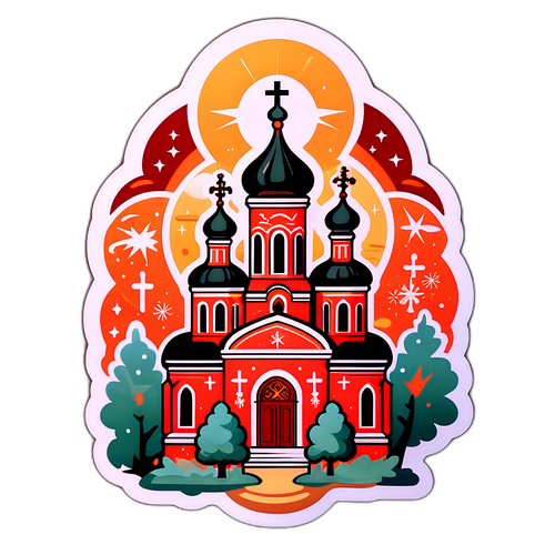 Стикер, посвященный церковному празднику
