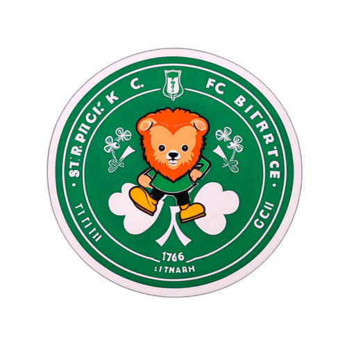 Aufkleber mit dem Logo von St. Patrick's FC