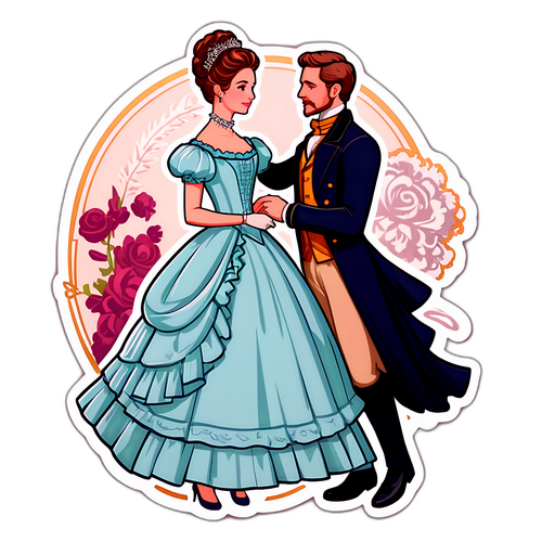 Romantisches Design für 'Bridgerton Staffel 4 Teil 2'