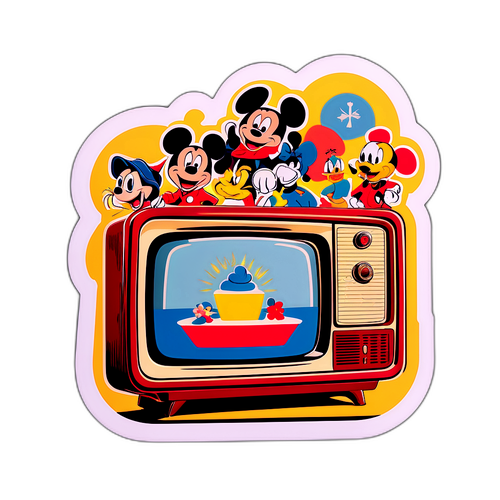 Vintage Disney TV Sticker
