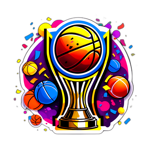 מדליית יורוליג עם סופת קונפטי