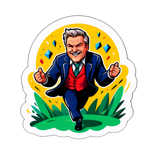 우르츠의 성장과 열정적인 플레이를 보여주는 스티커 디자인