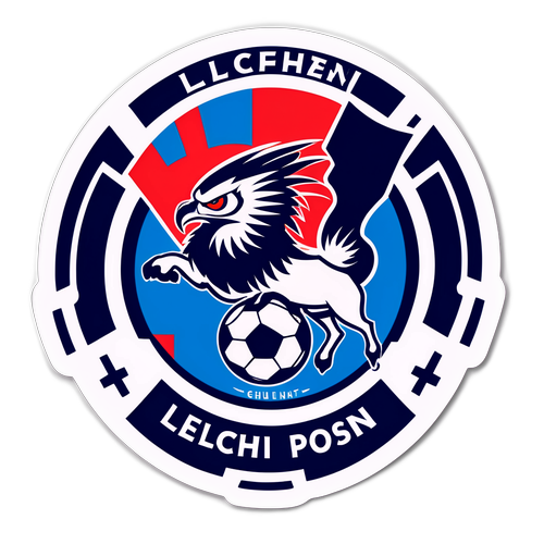 Aufkleber für das Spiel Lech Posen gegen Mainz