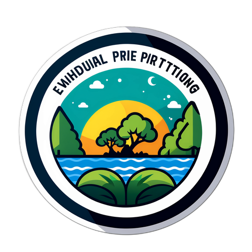 气候变化警示贴纸