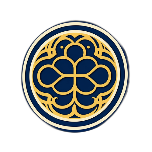 스타일리시 패턴 디자인 스티커 - Inter 상징