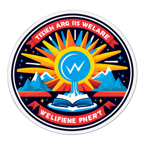 创造积极的公益活动贴纸