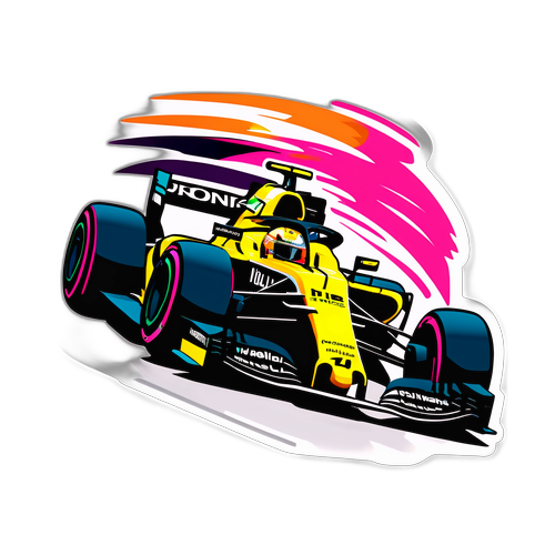 Autocolant cu Nico Hülkenberg în Formula 1