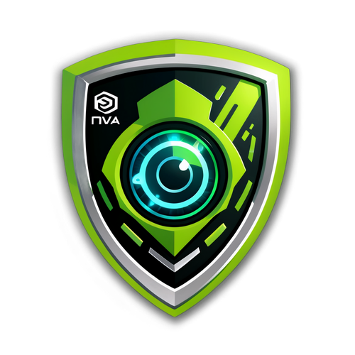 未來感NVIDIA主題貼紙設計