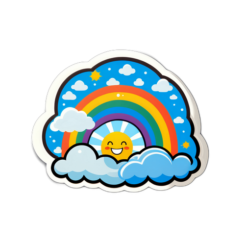 Stiker Cuaca Ceria