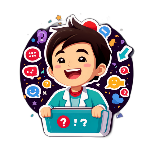 クイズを出題する高志いざわ