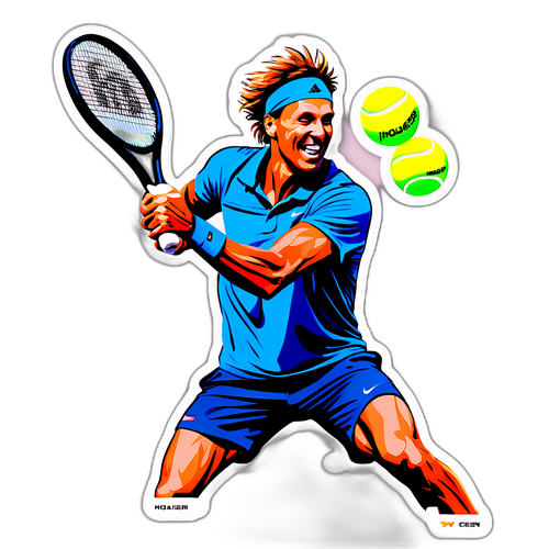 Holger Rune Triumferende Sticker til US Open 2025