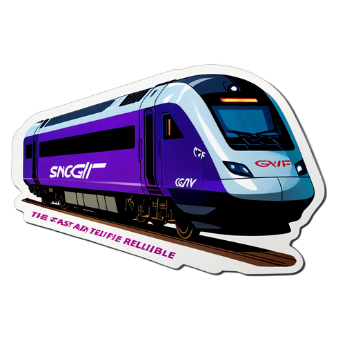 Ontdek de Magie van Reizen met de Snelste Trein van Frankrijk - TGV Sticker die je niet wilt Mislopen!