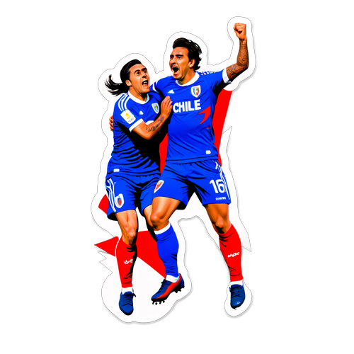 Momento emocionante del partido U. de Chile y Recoleta