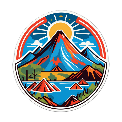 Diseño de un sticker que representa el espíritu de la comunidad de Neuquén