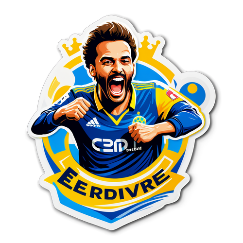 Sticker van gepassioneerde Eredivisie-supporters