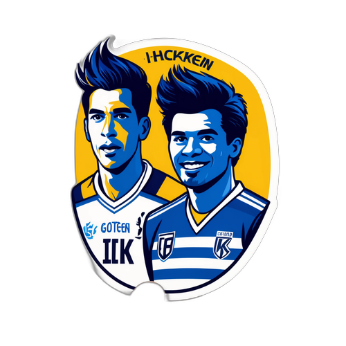 Autocolant meci Häcken - IFK Göteborg