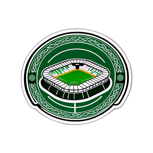 Stiker Minimalis Stadion Celtic Park
