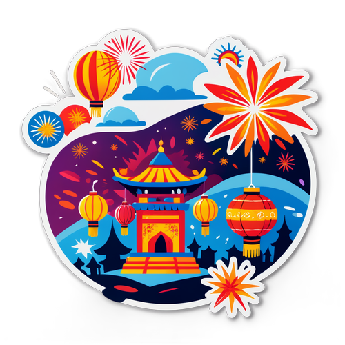 传统节日贴纸