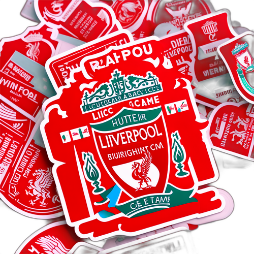 สติเกอร์สนับสนุนทีมลิเวอร์พูลสำหรับเชียร์Against ไบรจ์ตัน