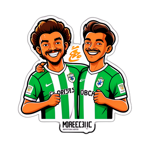 Стикер с иллюстрацией двух соперников из матчей Морейренсе – Порту