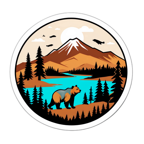 Conception d'un autocollant représentant les Grizzlies