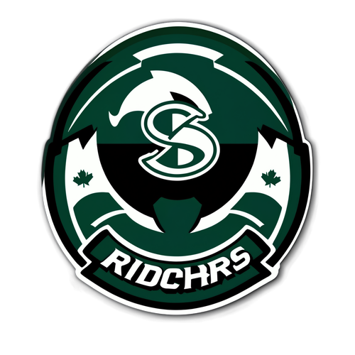 Éveillez votre Fierté: L'Autocollant des Roughriders de Saskatchewan qui Va Enflammer les Fans!