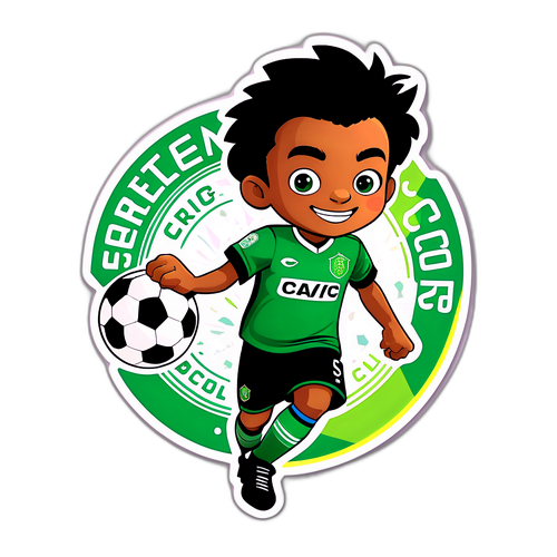Picha ya Sticker ya Kichaka cha watoto wa Sporting CP