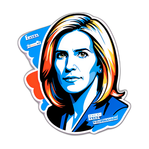 Minimalist Portrait of Laura Ingraham with 'Speak Your Truth'