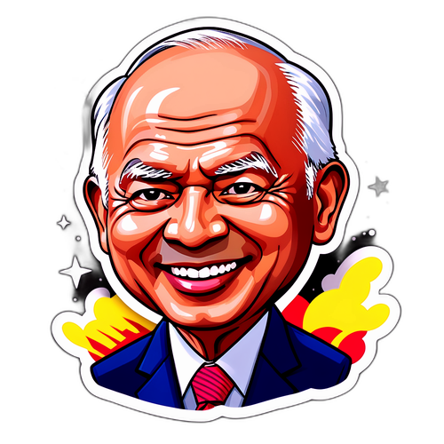Sticker Karikatur Najib Razak