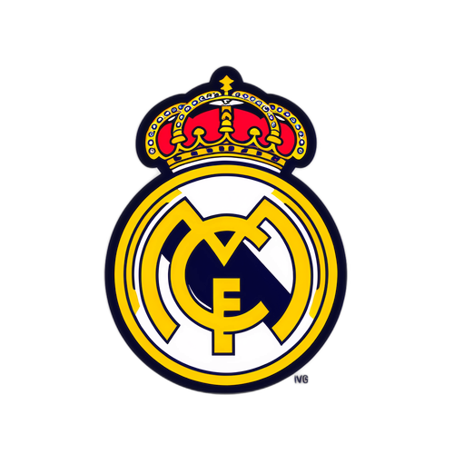 Minimalist logotyp för Real Madrid