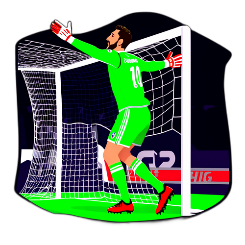 Stiker Gianluigi Donnarumma Menyelamatkan Gawang