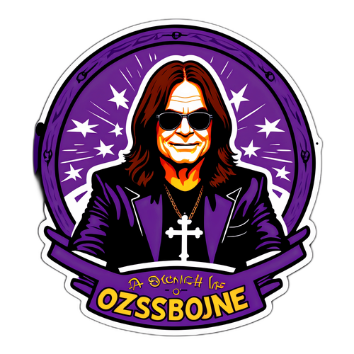 Sticker ter nagedachtenis aan Ozzy Osbourne