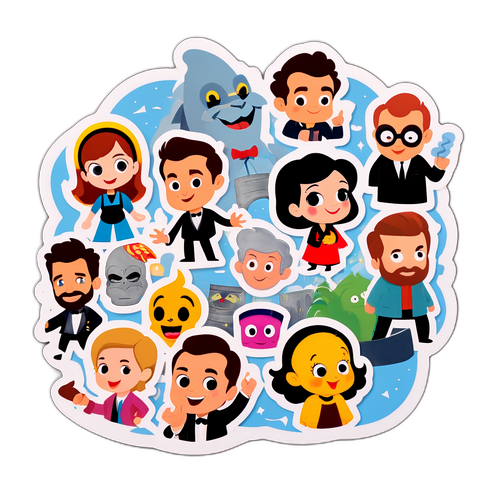 Ben Leman Dizisi İkonik Sahneleri Sticker Tasarımı