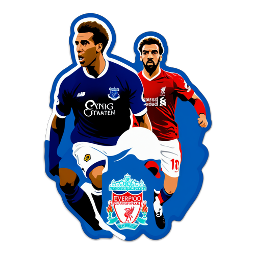 Sticker, der fanger intensiteten i Everton vs Liverpool rivaliseringen