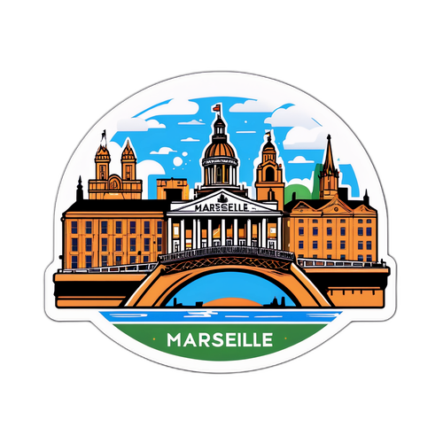 Marseille – Newcastle Aufkleber