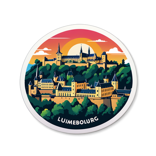 En smuk udsigt over Luxembourg City
