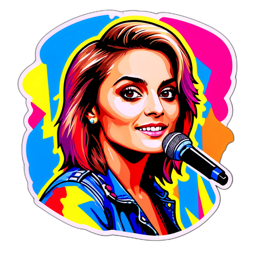 Autocollant de Paris Jackson en pop-art