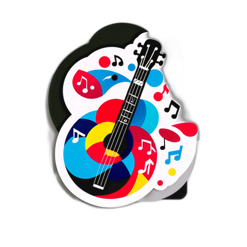 Muzyczno-sportowy sticker z Krzysztofem Ibiszem