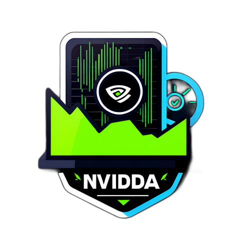 NVIDIA股價趨勢圖貼紙