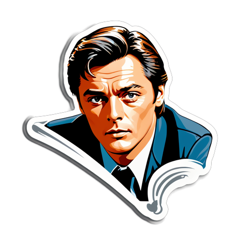 Ode aan Alain Delon: Iconische Filmsticker