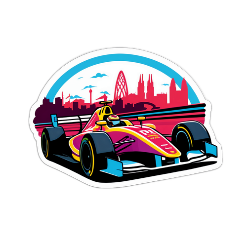 Sticker ya Mbio ya Gari la Mashindano