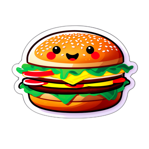 Fröhlicher McDonald's Burger